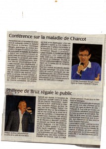 Article Courrier de l'Ouest 8.09.2015